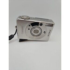 Canon ELPH 2 Point & Shoot Film Camera - Silver  Broken / Not Tested / For Parts